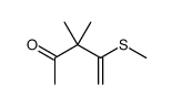 3,3-dimethyl-4-methylsulfanylpent-4-en-2-one Structure
