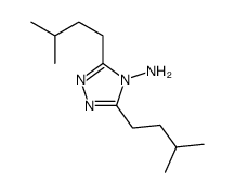 3,5-bis(3-methylbutyl)-1,2,4-triazol-4-amine Structure