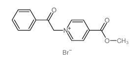 Pyridinium, 4-(methoxycarbonyl)-1-(2-oxo-2-phenylethyl)-, bromide (1:1)结构式