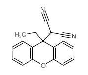 2-(9-ethylxanthen-9-yl)propanedinitrile结构式