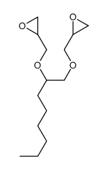 2-[1-(oxiran-2-ylmethoxy)octan-2-yloxymethyl]oxirane结构式
