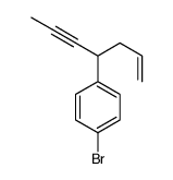 1-bromo-4-hept-1-en-5-yn-4-ylbenzene结构式
