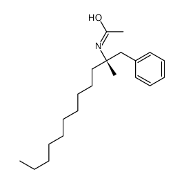 N-[(2S)-2-methyl-1-phenyldodecan-2-yl]acetamide结构式