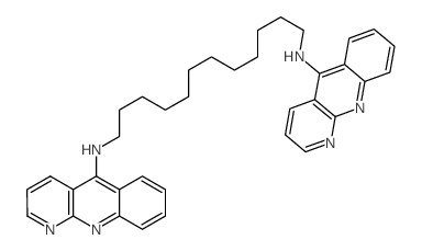 1,12-Dodecanediamine,N,N'-bis(benzo[b][1,8]naphthyridin-5-yl)- (9CI) Structure