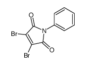 3,4-DIBROMO-1-PHENYL-PYRROLE-2,5-DIONE结构式