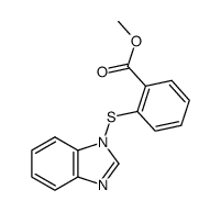 N-[(2-methoxycarbonylbenzene)sulfenyl]benzimidazole Structure