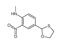 2-(4'-methylamino-3'-nitrophenyl)-1,3-oxathiolane Structure