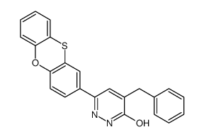5-benzyl-3-phenoxathiin-2-yl-1H-pyridazin-6-one Structure