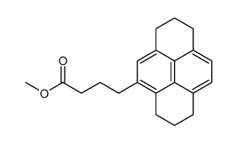 Methyl-γ-1,2,3,6,7,8-hexahydro-4-pyrenylbutyrat结构式