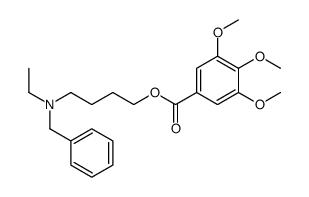 4-[benzyl(ethyl)amino]butyl 3,4,5-trimethoxybenzoate结构式
