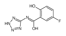 5-Fluoro-2-hydroxy-N-(2H-tetrazol-5-yl)benzamide Structure