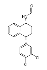 (1S,4R)-N-[4-(3,4-dichlorophenyl)-1,2,3,4-tetrahydro-naphthalen-1-yl]-formamide Structure