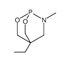 4-ethyl-7-methyl-2,6-dioxa-7-aza-1-phosphabicyclo[2.2.2]octane结构式