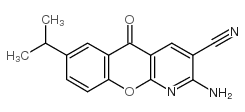 2-AMINO-7-ISOPROPYL-5-OXO-5H-(1)BENZOPYRANO-(2,3-B)-PYRIDINE-3-CARBONITRILE Structure
