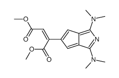 1,3-bis(dimethylamino)-2-azapentalen-5-yl-maleate结构式