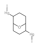 iodo-[2-(iodomercurio)-9-oxabicyclo[3.3.1]nonan-6-yl]mercury Structure
