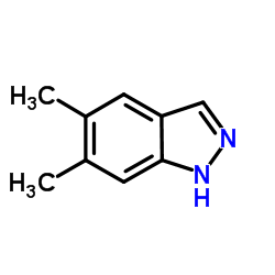 5,6-Dimethyl-1H-indazole结构式