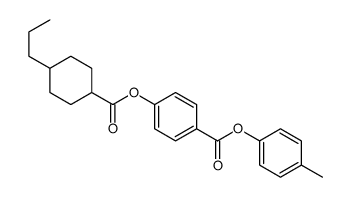 4-[(反-4-丙基环己基)羰氧基]苯甲酸-4-甲基苯酯结构式