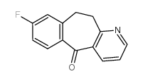 8-氟-10,11-二氢-苯并[4,5]环庚烷并[1,2-B]吡啶-5-酮结构式