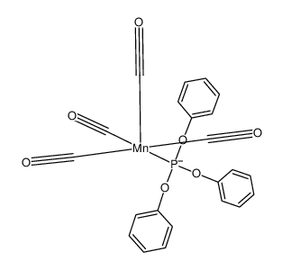 tetracarbonyl(triphenyl phosphite)manganate(-I) anion结构式