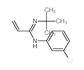 N-(3-chlorophenyl)-N-tert-butyl-prop-2-enimidamide结构式