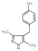 4-[(3,5-二甲基-1H-吡唑)甲基]苯醇结构式