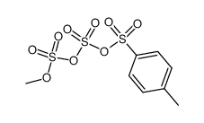 (O-methyl disulfuric) 4-methylbenzenesulfonic anhydride Structure