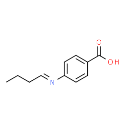 Benzoic acid, 4-(butylideneamino)- (9CI)结构式