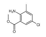 2-氨基-5-氯-3-甲基苯甲酸甲酯结构式