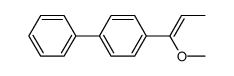 4-(1-methoxyprop-1-en-1-yl)-1,1'-biphenyl结构式