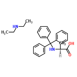 三苯甲基-L-丙氨酸二乙胺盐结构式