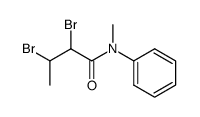 2,3-dibromo-N-methyl-N-phenylbutanamide结构式