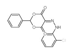 5-[(2-chlorophenyl)hydrazinylidene]-2-phenyl-1,3-dioxane-4,6-dione结构式
