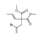 dimethyl 2-(2-bromoprop-2-enyl)-2-prop-1-enylpropanedioate Structure