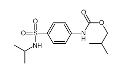2-methylpropyl N-[4-(propan-2-ylsulfamoyl)phenyl]carbamate结构式