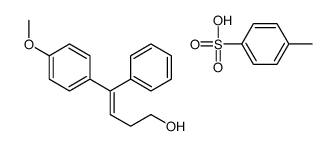 4-(4-methoxyphenyl)-4-phenylbut-3-en-1-ol,4-methylbenzenesulfonic acid结构式