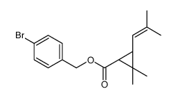 (4-bromophenyl)methyl (1R,3R)-2,2-dimethyl-3-(2-methylprop-1-enyl)cyclopropane-1-carboxylate结构式