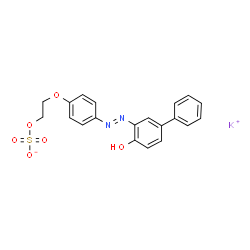 potassium 2-[4-[(4-hydroxybiphenyl-3-yl)azo]phenoxy]ethyl sulphate Structure
