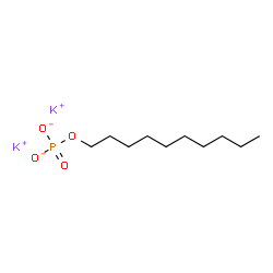 Phosphoric acid, decyl ester, potassium salt结构式