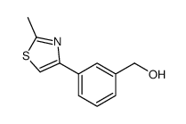 [3-(2-甲基-1,3-噻唑-4-基)苯基]甲醇结构式
