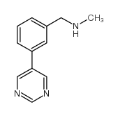 N-甲基-n-(3-嘧啶-5-苄基)胺结构式