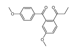 5,4'-dimethoxy-2-propionyl-benzophenone Structure