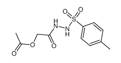 2-oxo-2-(2-tosylhydrazinyl)ethyl acetate Structure