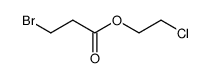 3-bromo-propionic acid-(2-chloro-ethyl ester) Structure