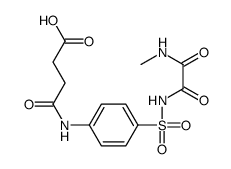 4-[4-[[2-(methylamino)-2-oxoacetyl]sulfamoyl]anilino]-4-oxobutanoic acid结构式
