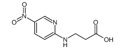 3-[(5-nitro-2-pyridinyl)amino]propanoic acid Structure