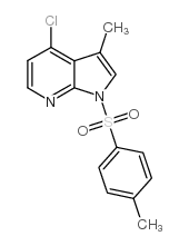 4-氯-3-甲基-1-甲苯磺酰基-1H-吡咯并[2,3-b]吡啶结构式
