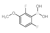 2,6-Difluoro-3-methoxyphenylboronic acid Structure