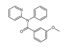 3-methoxy-N-phenyl-N-(pyridin-2-yl)benzamide结构式