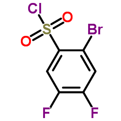 2-Bromo-4,5-difluorobenzenesulfonyl chloride Structure